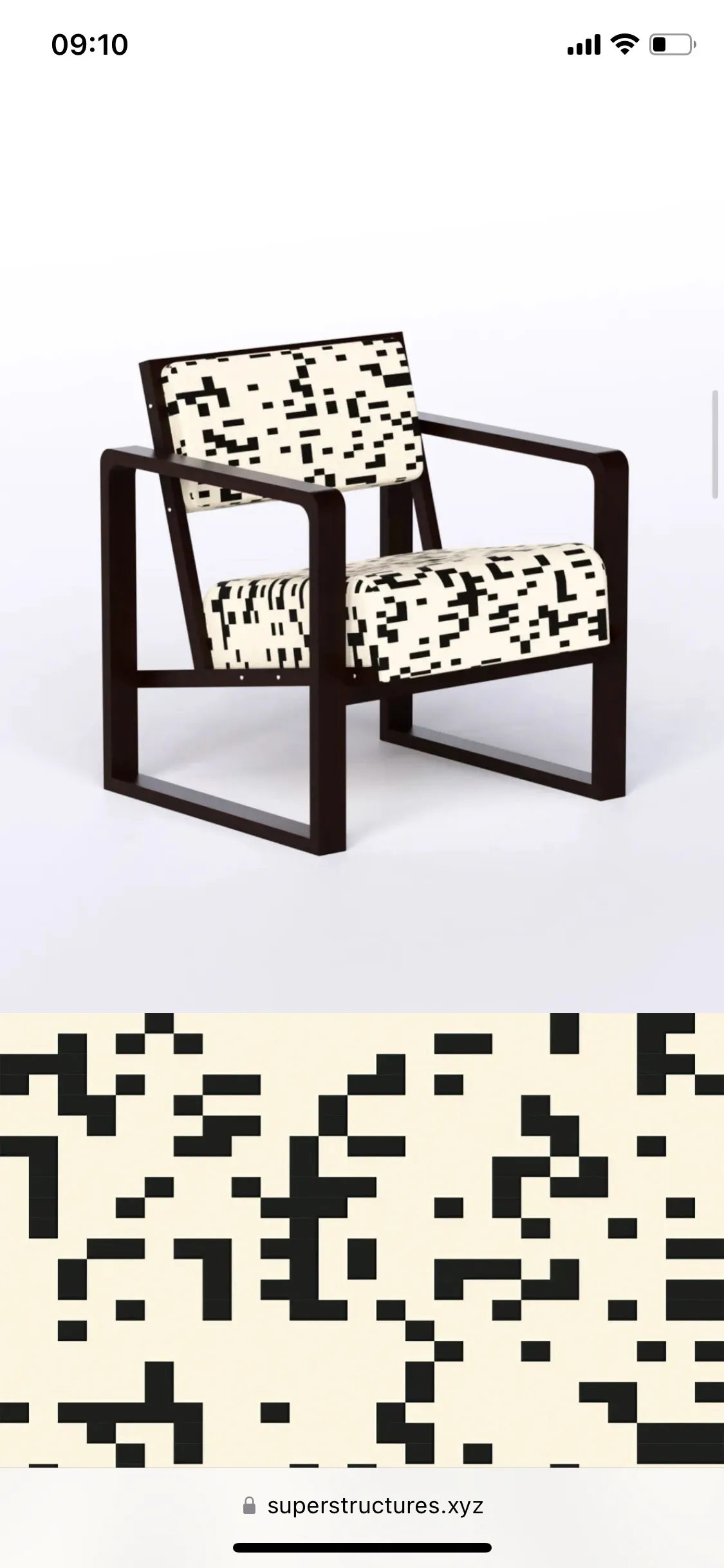 Detail view of generatively manufactured product